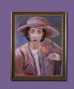 Portrait of a lady with hat, the will 2