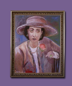 Portrait of a lady with hat, �the will 2�